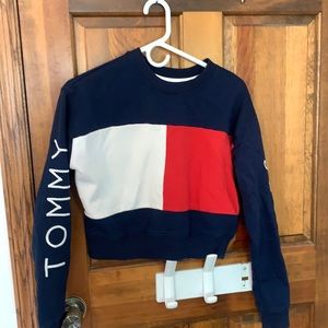 tommy hilfiger cropped crew neck
